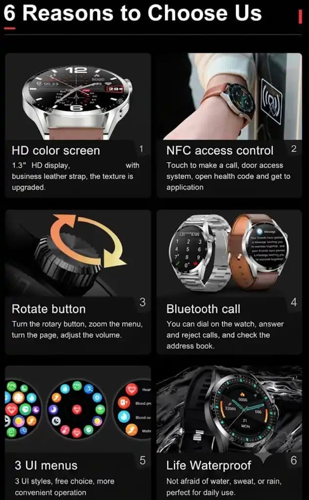 ساعت هوشمند Blulory Glifo G9 Pro — تصویر ۲