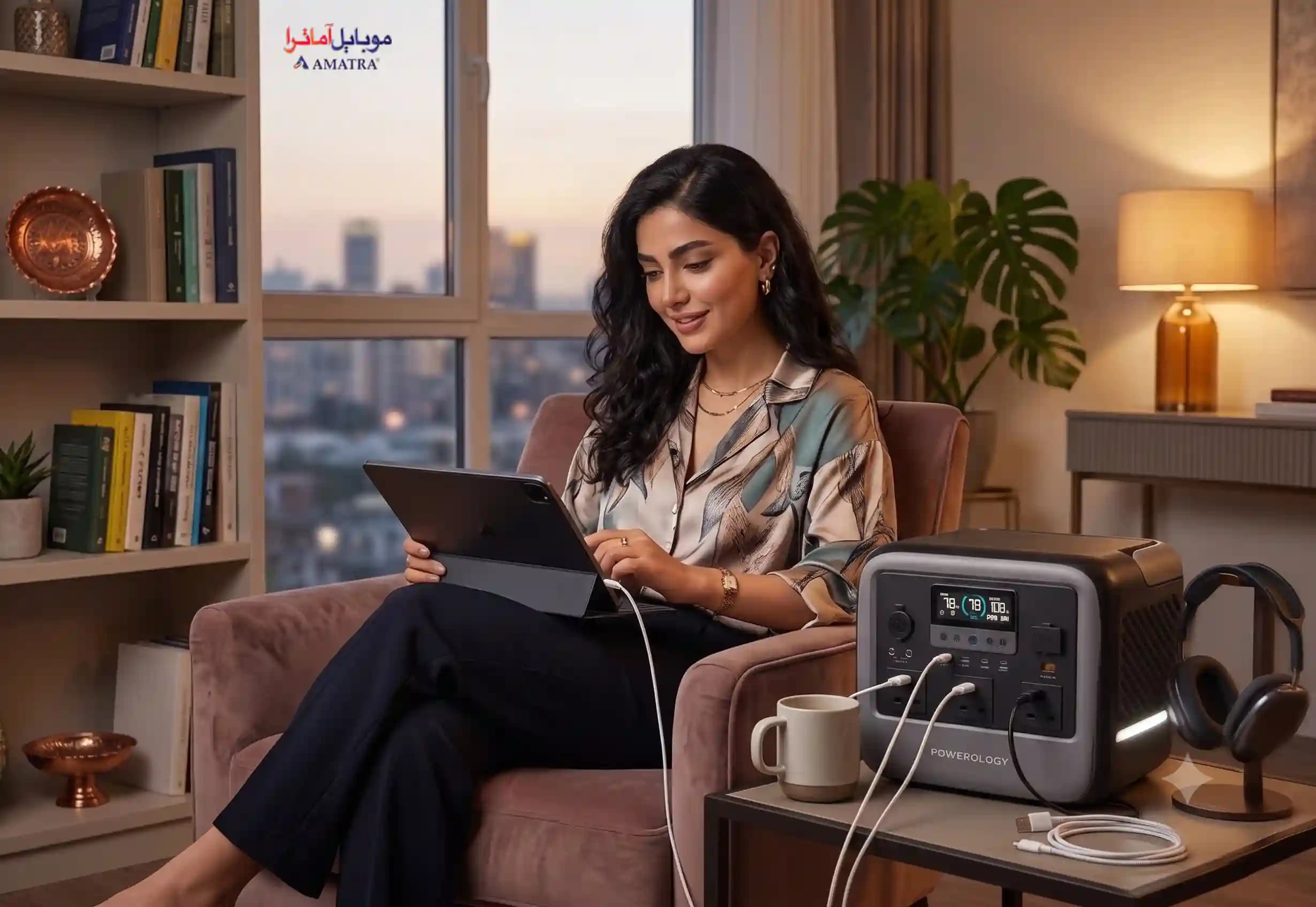 پاور استیشن پاورولوژی Pater IV 2000W ظرفیت 1102.5Wh — تصویر ۵