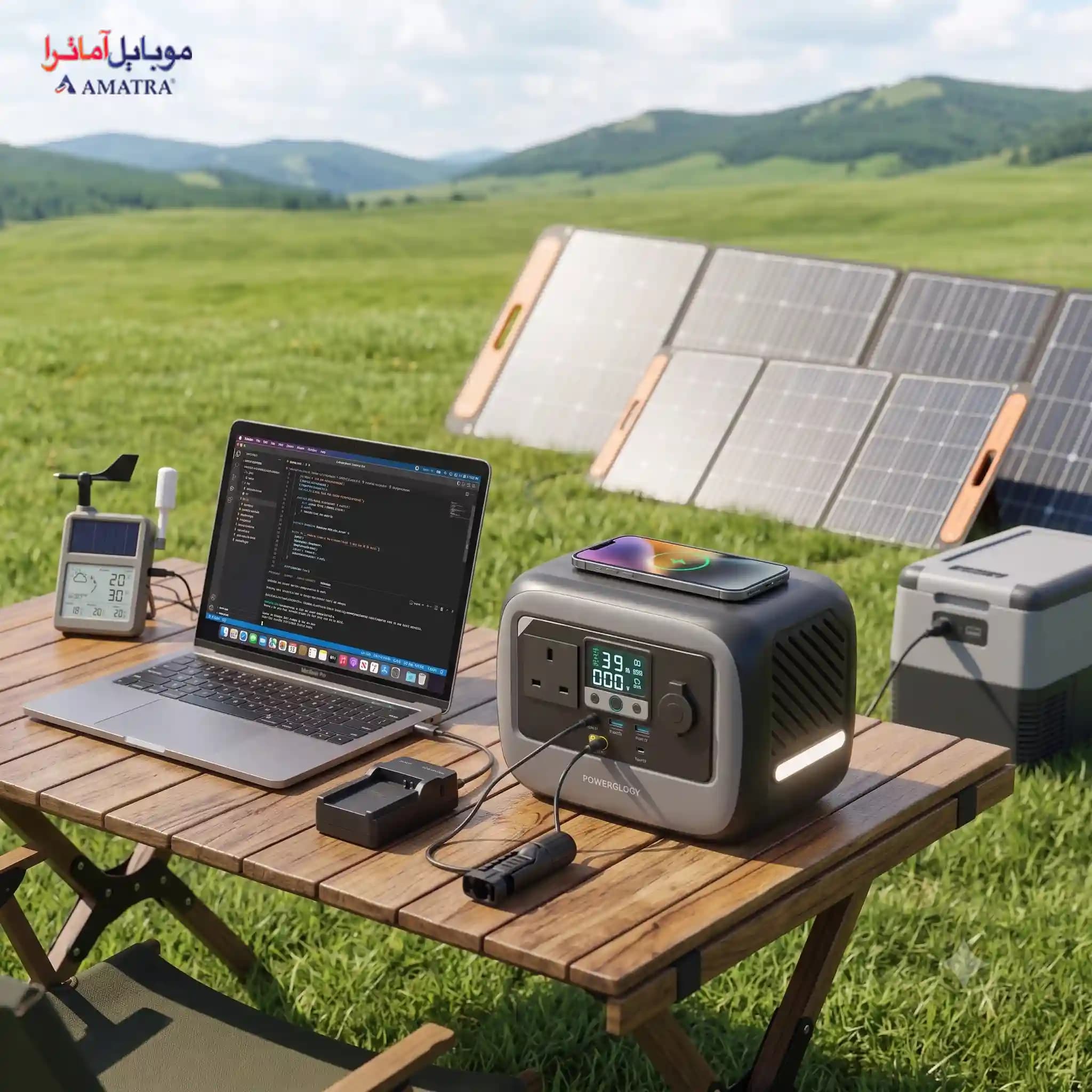 پاوراستیشن پرتابل ۳۰۰ وات پاورولوژی مدل Pater I — تصویر ۴