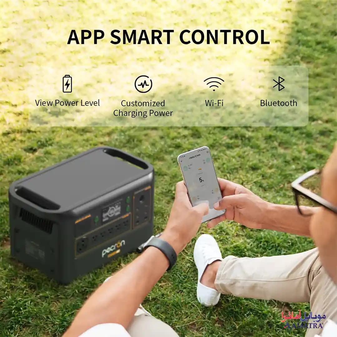 پاور استیشن هوشمند 3600 وات pecron مدل F3000 LFP — تصویر ۶