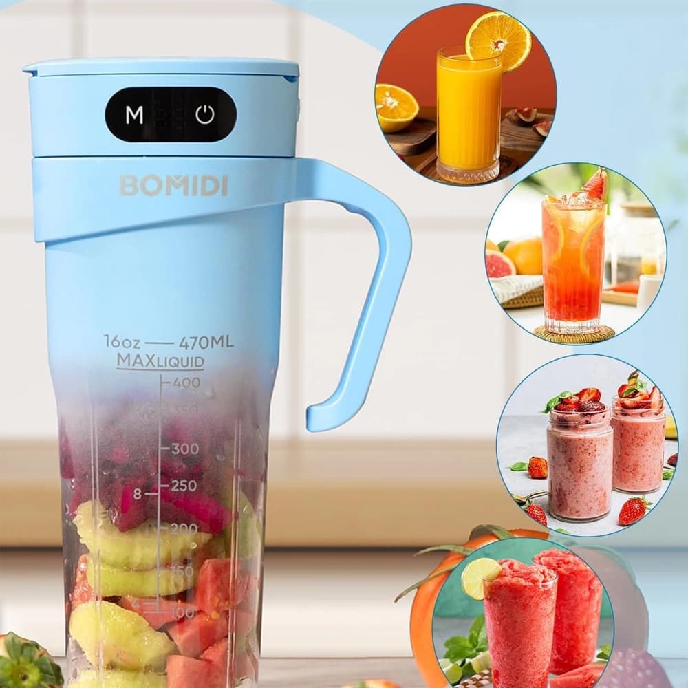 مخلوط کن قابل حمل شارژی شیائومی مدل Bomidi Protable Juice Blender JB01 — تصویر ۹