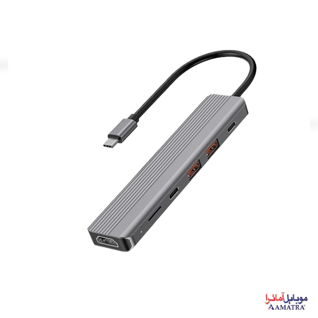 هاب 6 پورت USB-C پاورولوژی مدل P61HBCGY