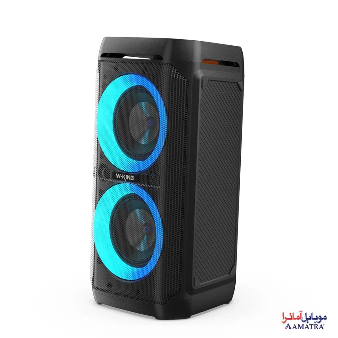 اسپیکر بلوتوثی قابل حمل دبلیو کینگ مدل W-KING T11 با رقص نور — تصویر ۲