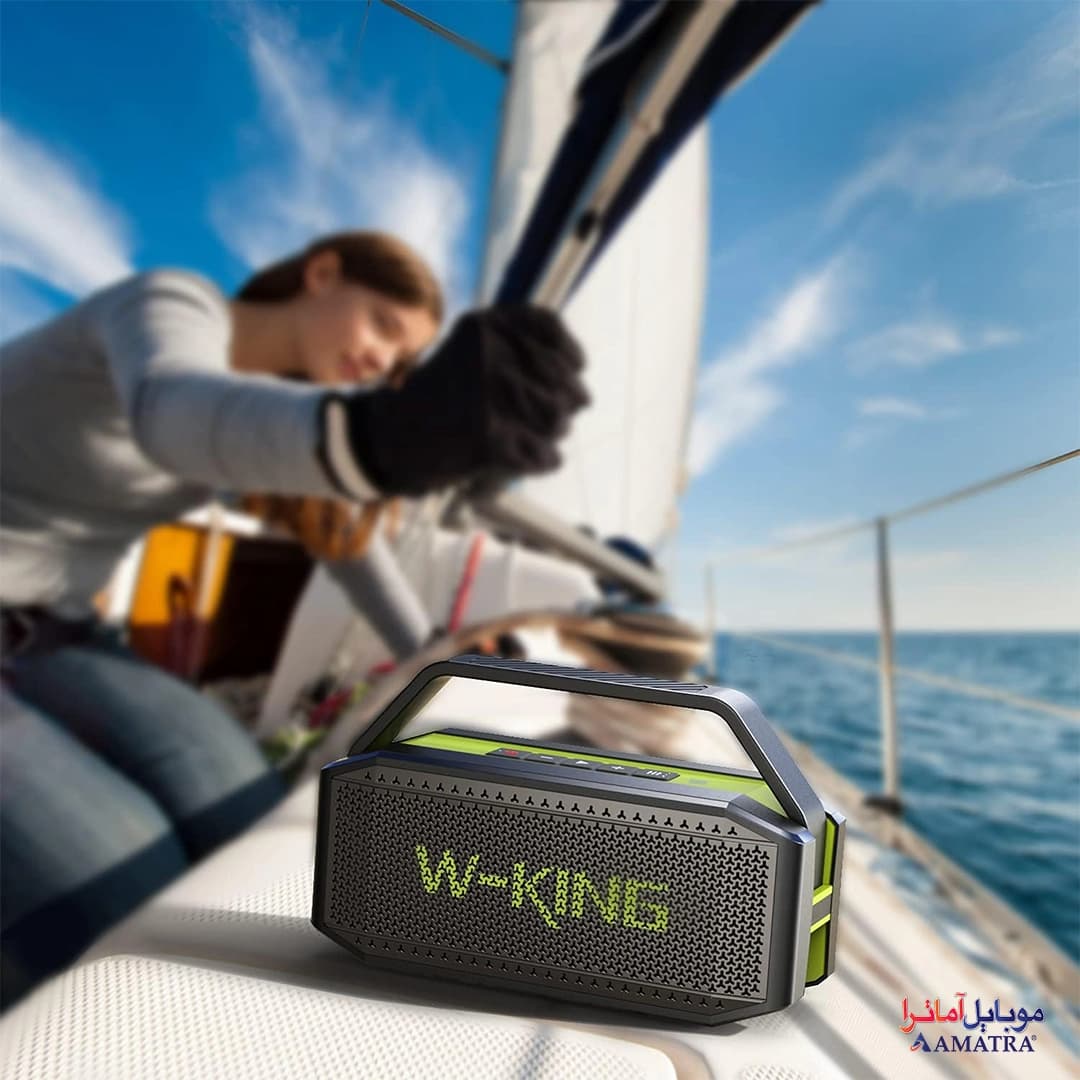 اسپیکر بلوتوثی قابل حمل دبلیو کینگ مدل W-KING D9 — تصویر ۶