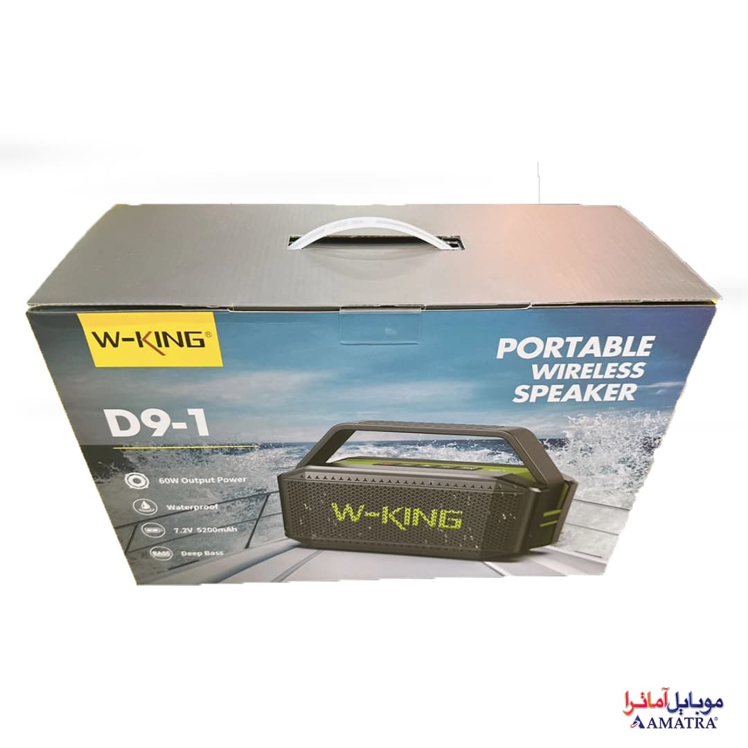 اسپیکر بلوتوثی قابل حمل دبلیو کینگ مدل W-KING D9 — تصویر ۴