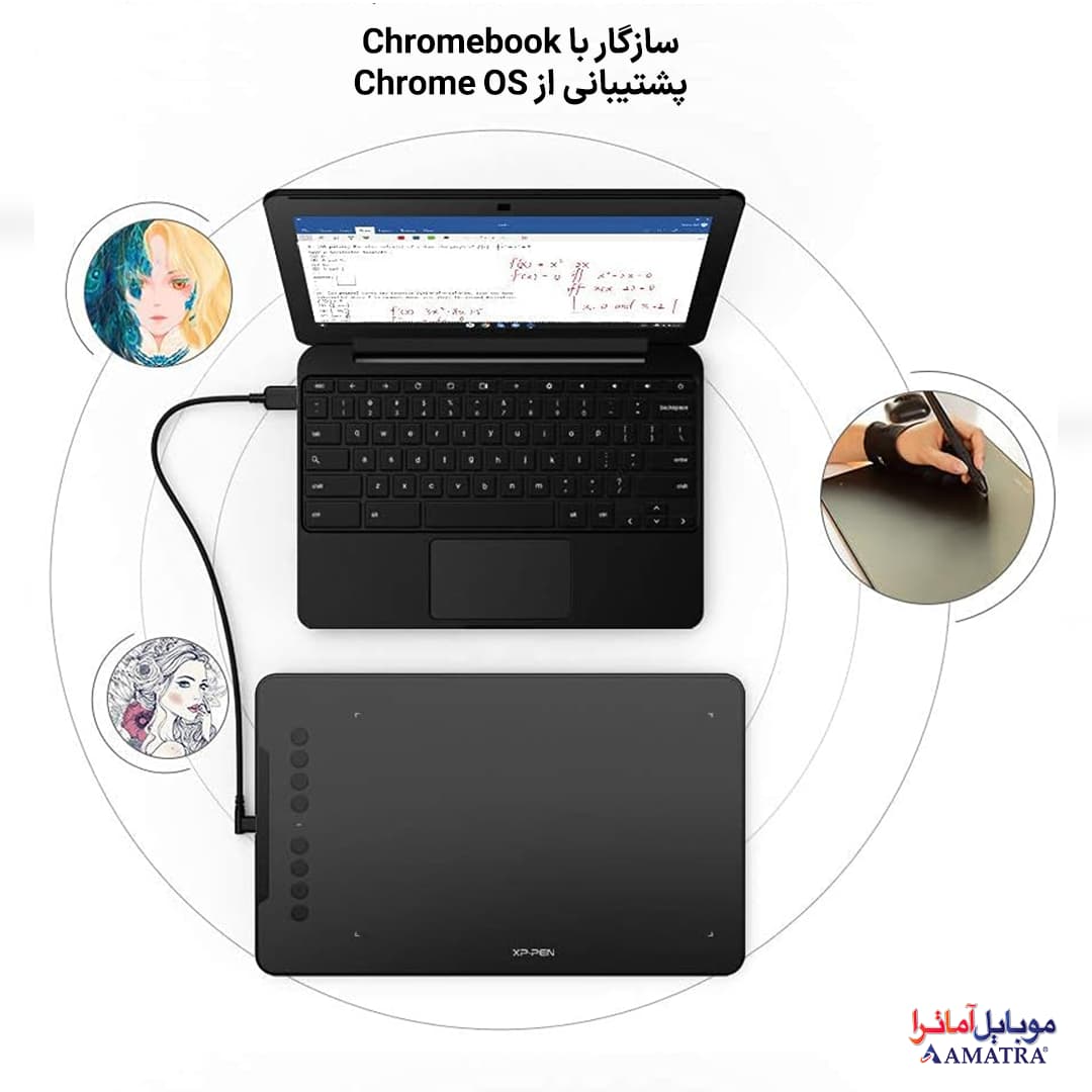 تبلت طراحی گرافیکی و قلم نوری XP-PEN DECO 01 V2 — تصویر ۸