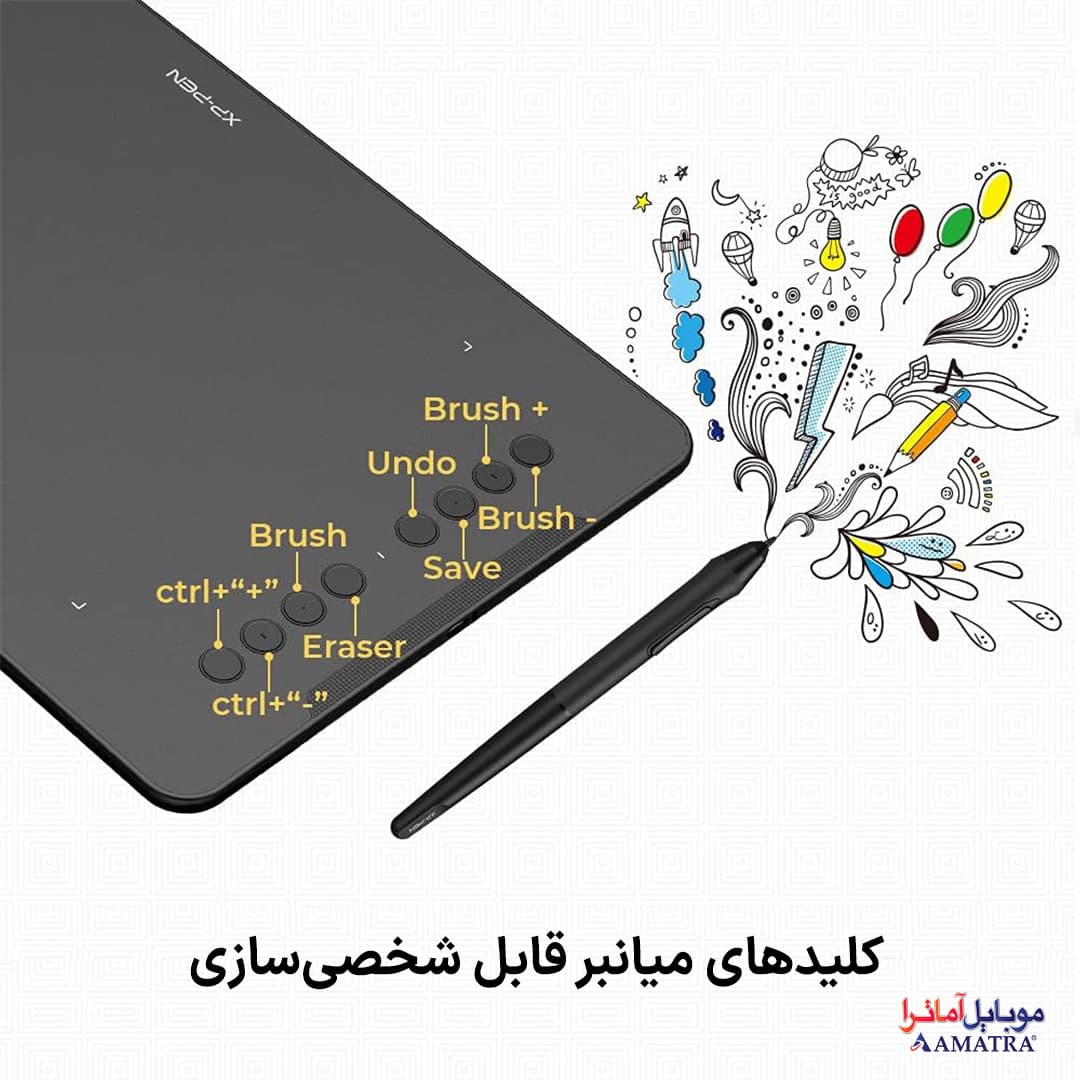 تبلت طراحی گرافیکی و قلم نوری XP-PEN DECO 01 V2 — تصویر ۴
