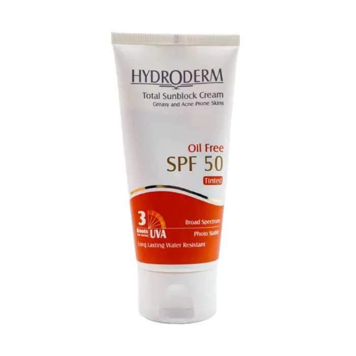 کرم ضد آفتاب SPF50 فاقد چربی بژ متوسط هیدرودرم — تصویر ۲