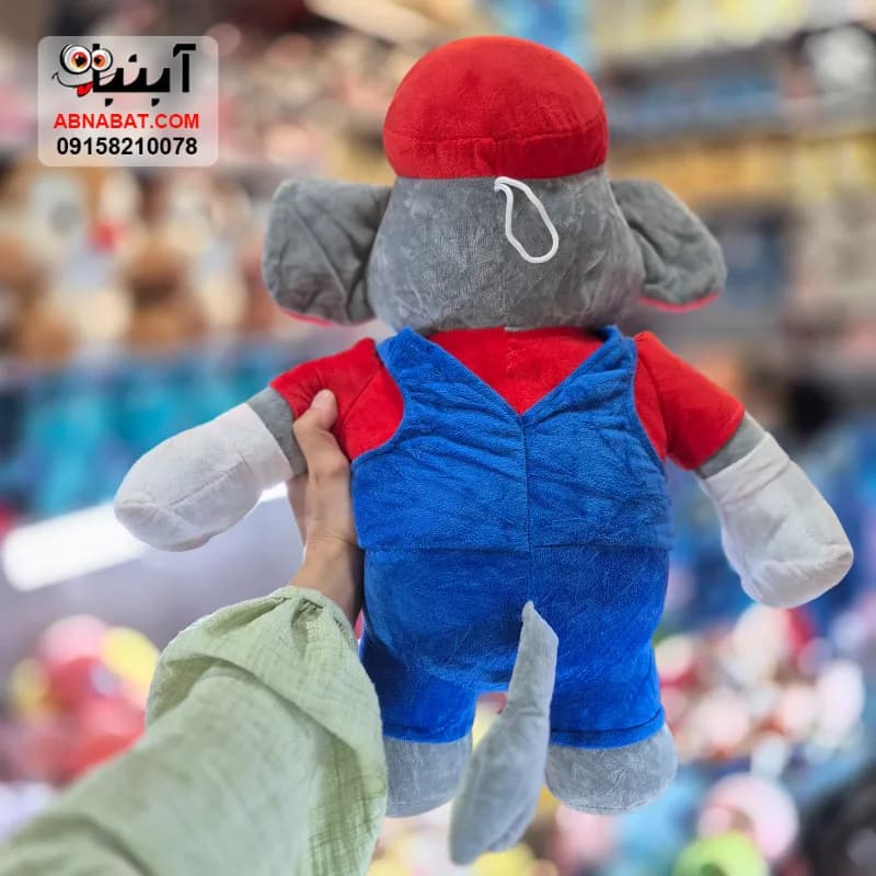 عروسک فیل ماریو طوسی 45 سانتی کد 1443 — تصویر ۴