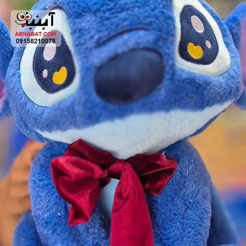 عروسک استیچ پتودار اکلیلی آبی 50 سانتی کد 1431 — تصویر ۲