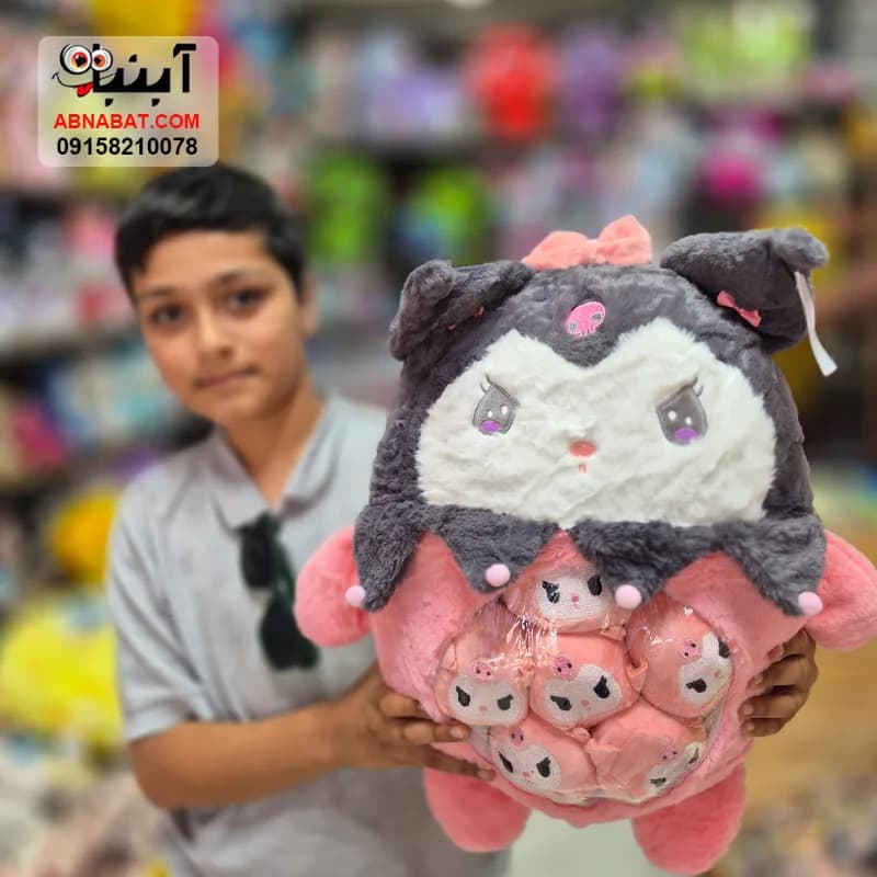 عروسک کرومی بچه دار(باردار) صورتی 50 سانتی کد 1395 — تصویر ۲