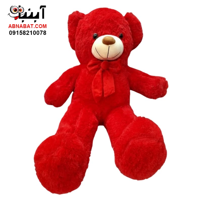 عروسک خرس ایستاده قرمز یک متری کد 1305 – Red standing bear doll