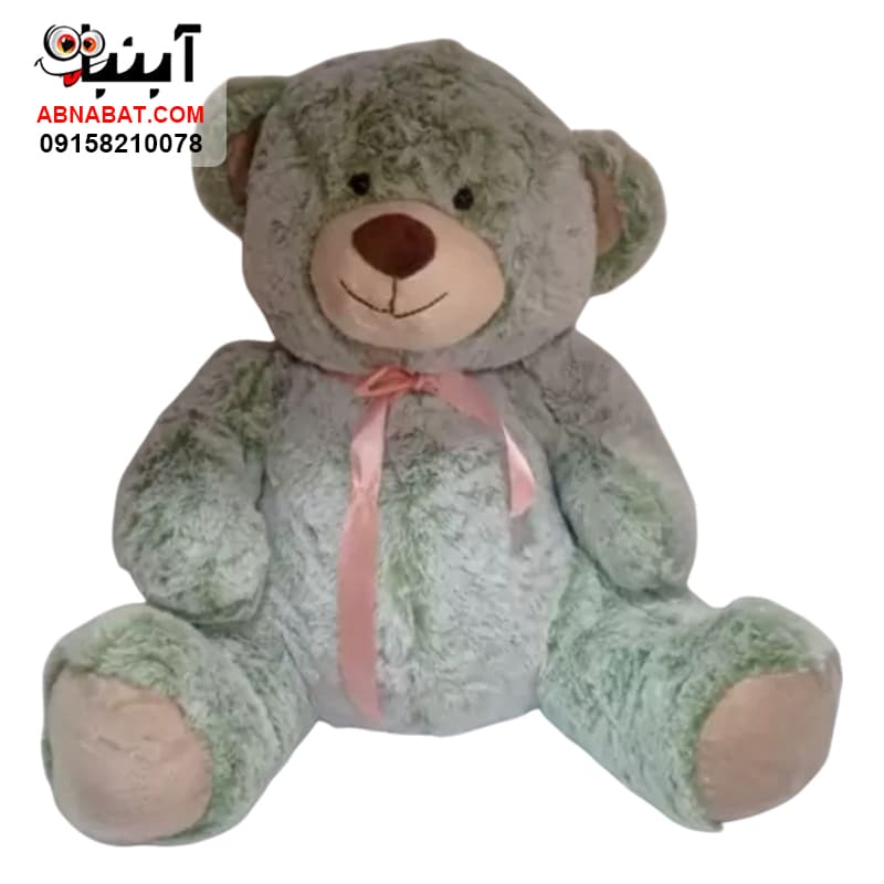 عروسک خرس نشسته پارچه برفی 55 سانت کد 1302 – Sitting bear doll