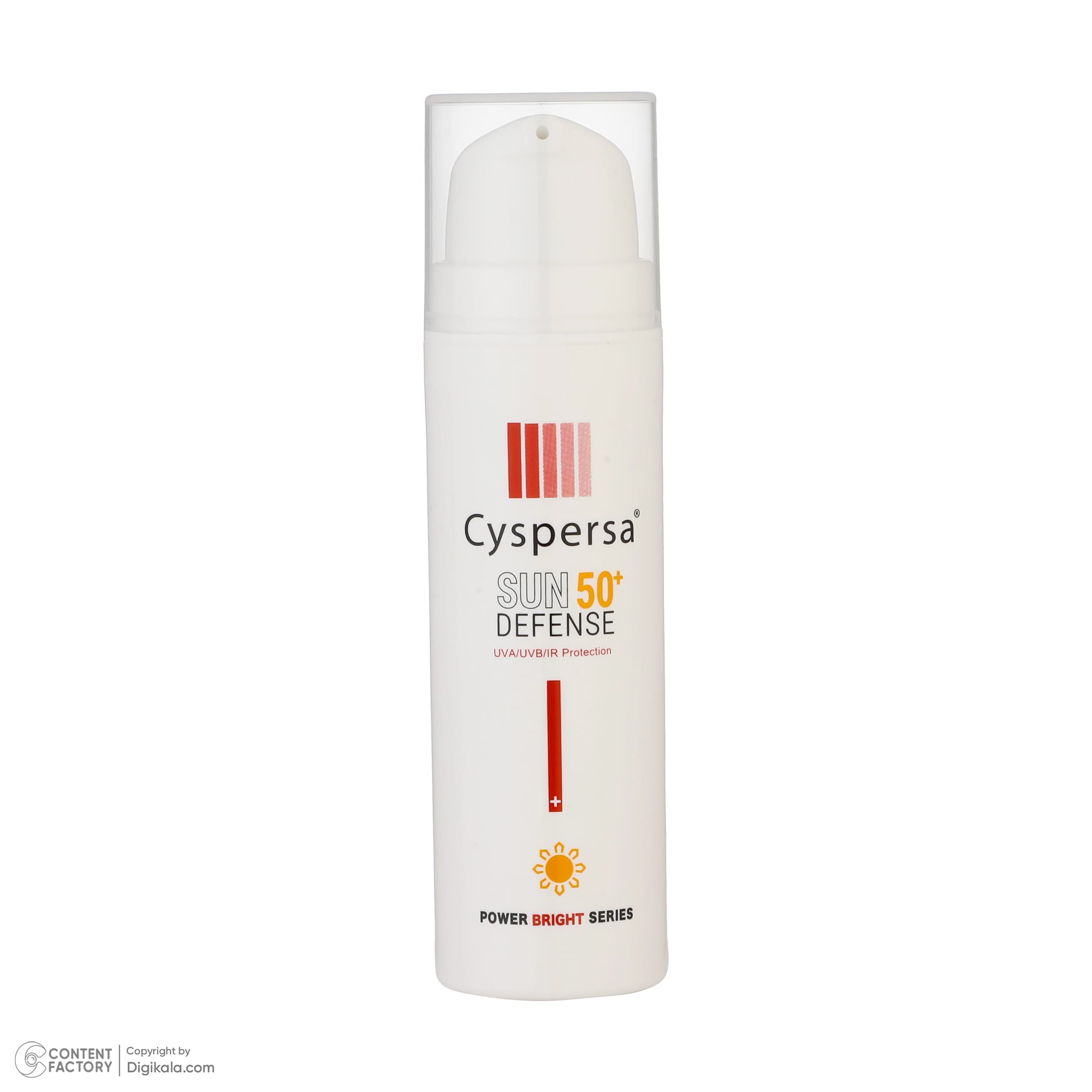 کرم ضدآفتاب بیرنگ سیسپرسا SPF50 مدل ضدلک مناسب برای انواع پوست، حجم 50 میلیلیتر — تصویر ۱۲
