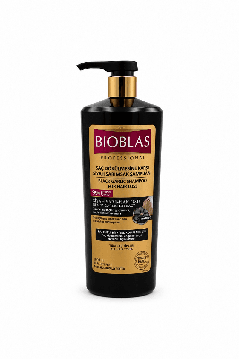 شامپو سیر سیاه بیوبلاس (Bioblas Black Garlic Shampoo) حجم ۱۰۰۰ میلیلیتر