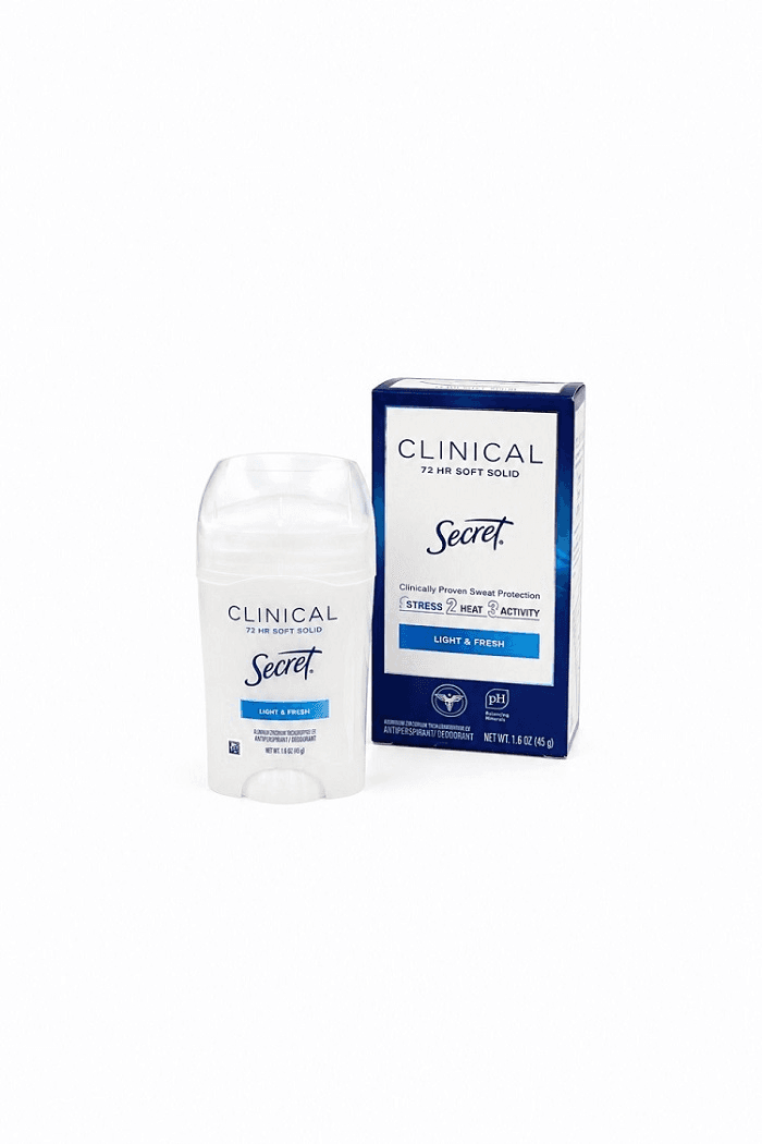 مام ضد تعریق سکرت کلینیکال لایت اند فرش ۴۵ گرم (Secret Clinical Light & Fresh)