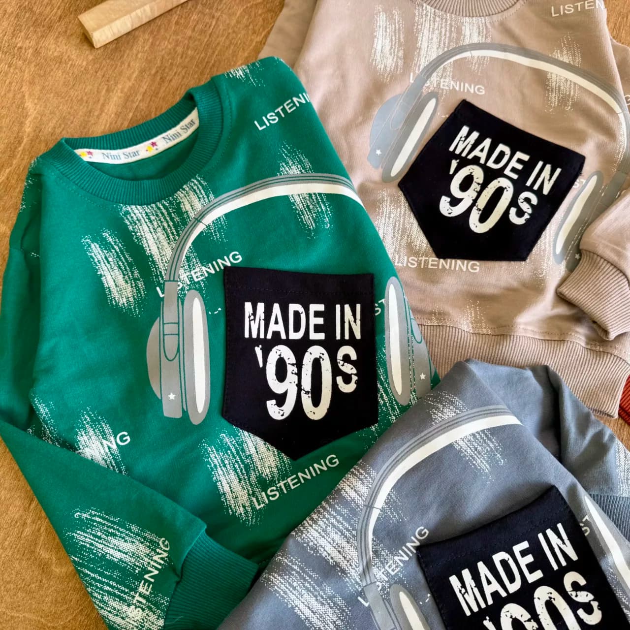 بلوز شلوار هدفون 90s (NS) سایز 35 تا 45 کد 6859 — تصویر ۲