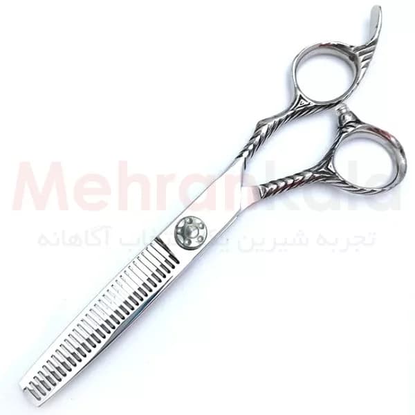 ست قیچی حرفه ای اصلاح و پیتاژ سوتاپ مدل Silver Class – استیل ژاپنی — تصویر ۴