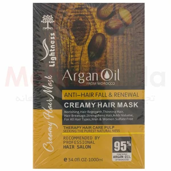 شامپو و ماسک موی بدون سولفات حاوی آرگان و پروتئین لایتنس مدل Argan Oil — تصویر ۴