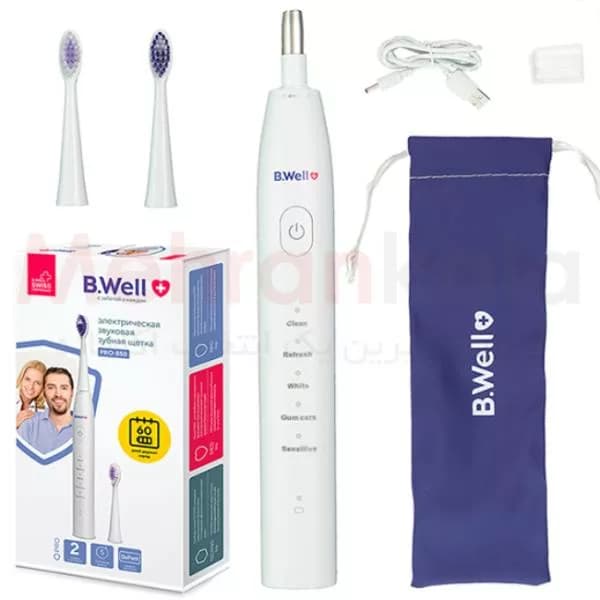 مسواک برقی بی ول مدل Sonic Electric MED 870 – سفید — تصویر ۲