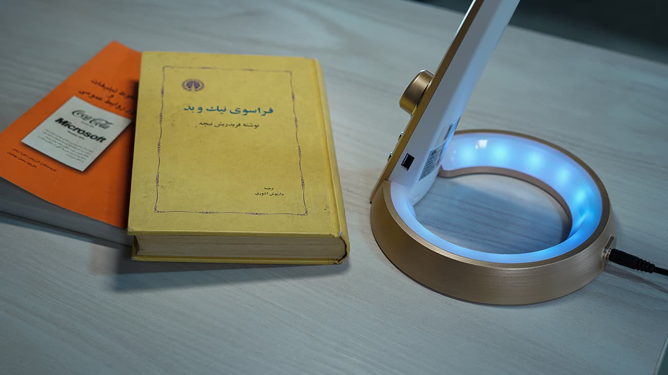 چراغ مطالعه مهندسی دیمردار مدل 1063 سیلورلایت (نقره ای) — تصویر ۵