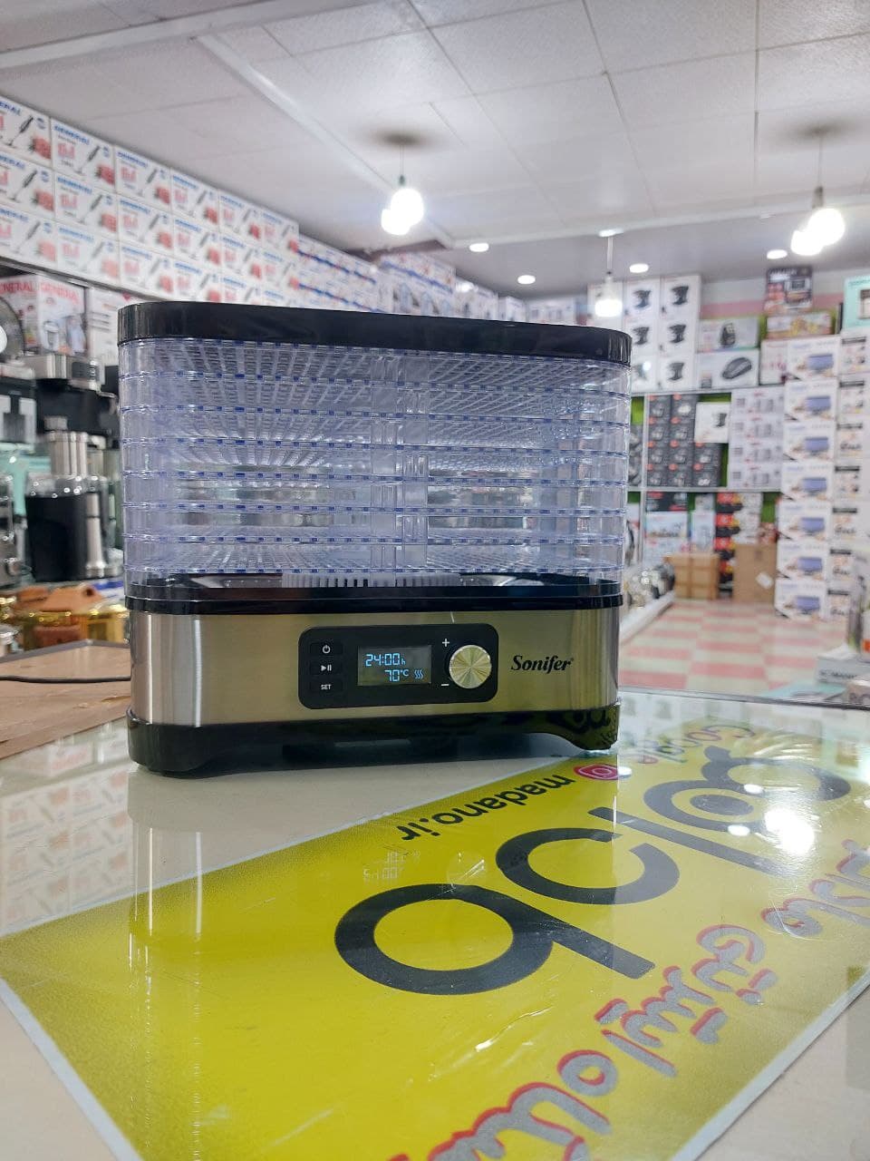 میوه خشک کن 8 طبقه سونیفر مدل:SF-4016 — تصویر ۳