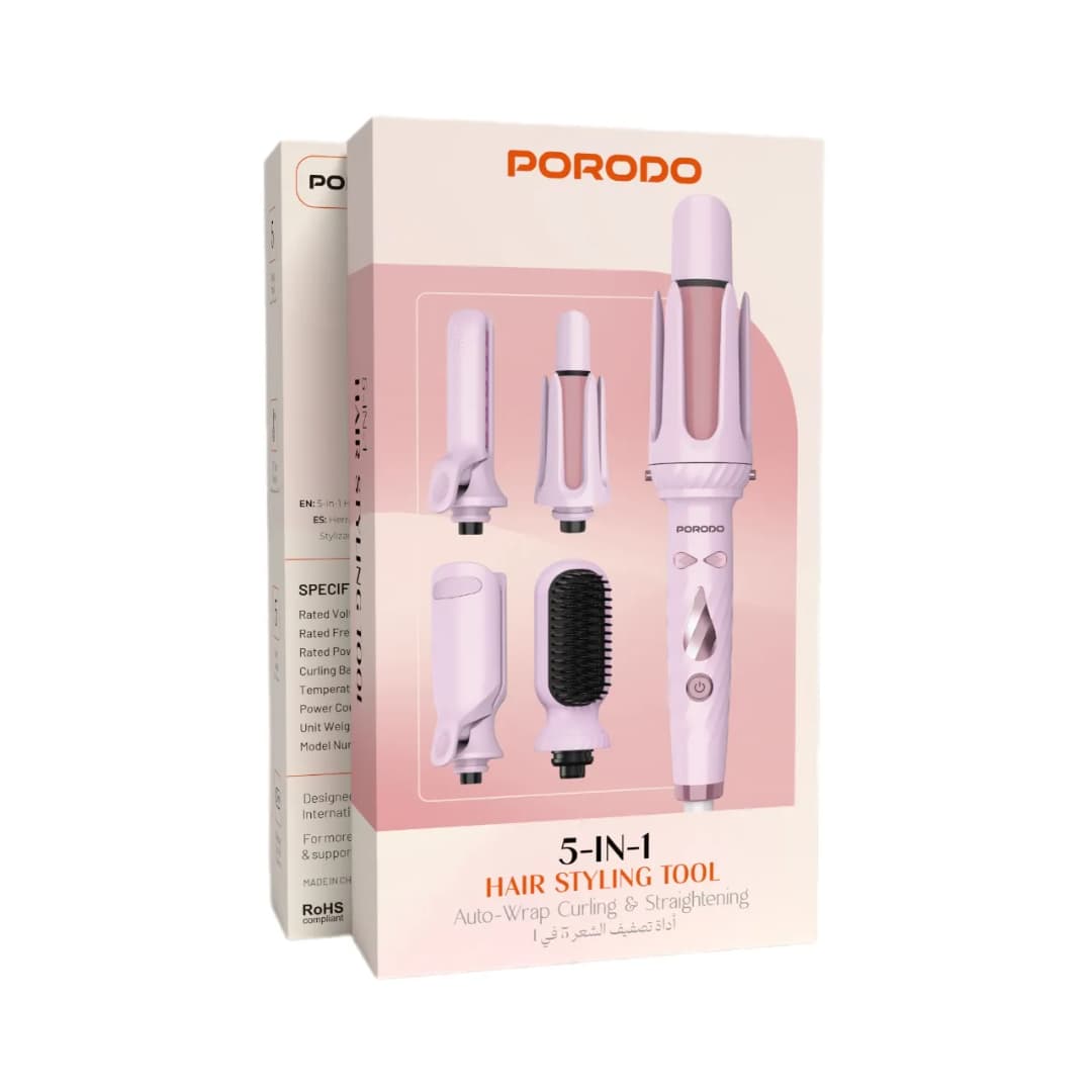 ست حالتدهنده مو ۵ کاره پرودو مدل PDLFST218PK با قابلیت فر خودکار و صافکننده