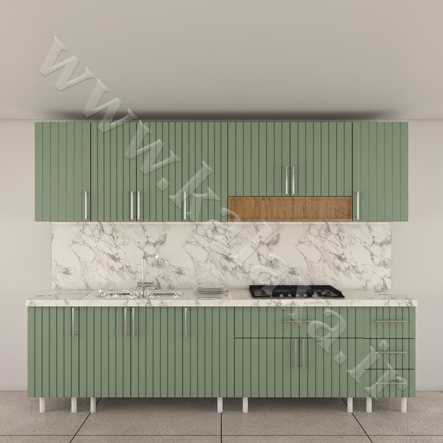 کابینت آماده ممبران نئوکلاسیک 3 متری (درب میلهای) — تصویر ۷