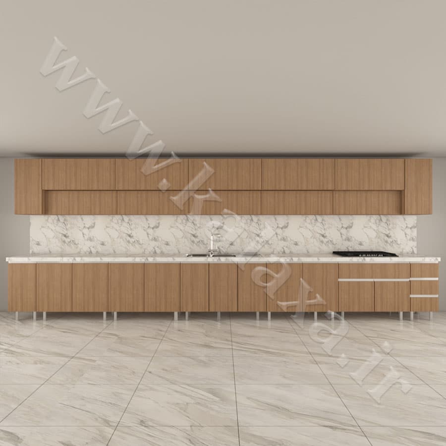 کابینت پله ای آماده ام دی اف ۶ متری دستگیره مخفی — تصویر ۶