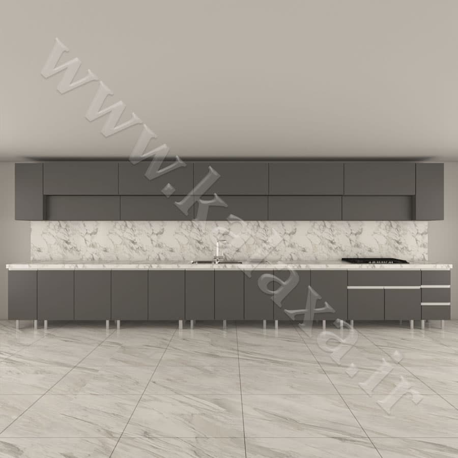 کابینت پله ای آماده ام دی اف ۶ متری دستگیره مخفی — تصویر ۲