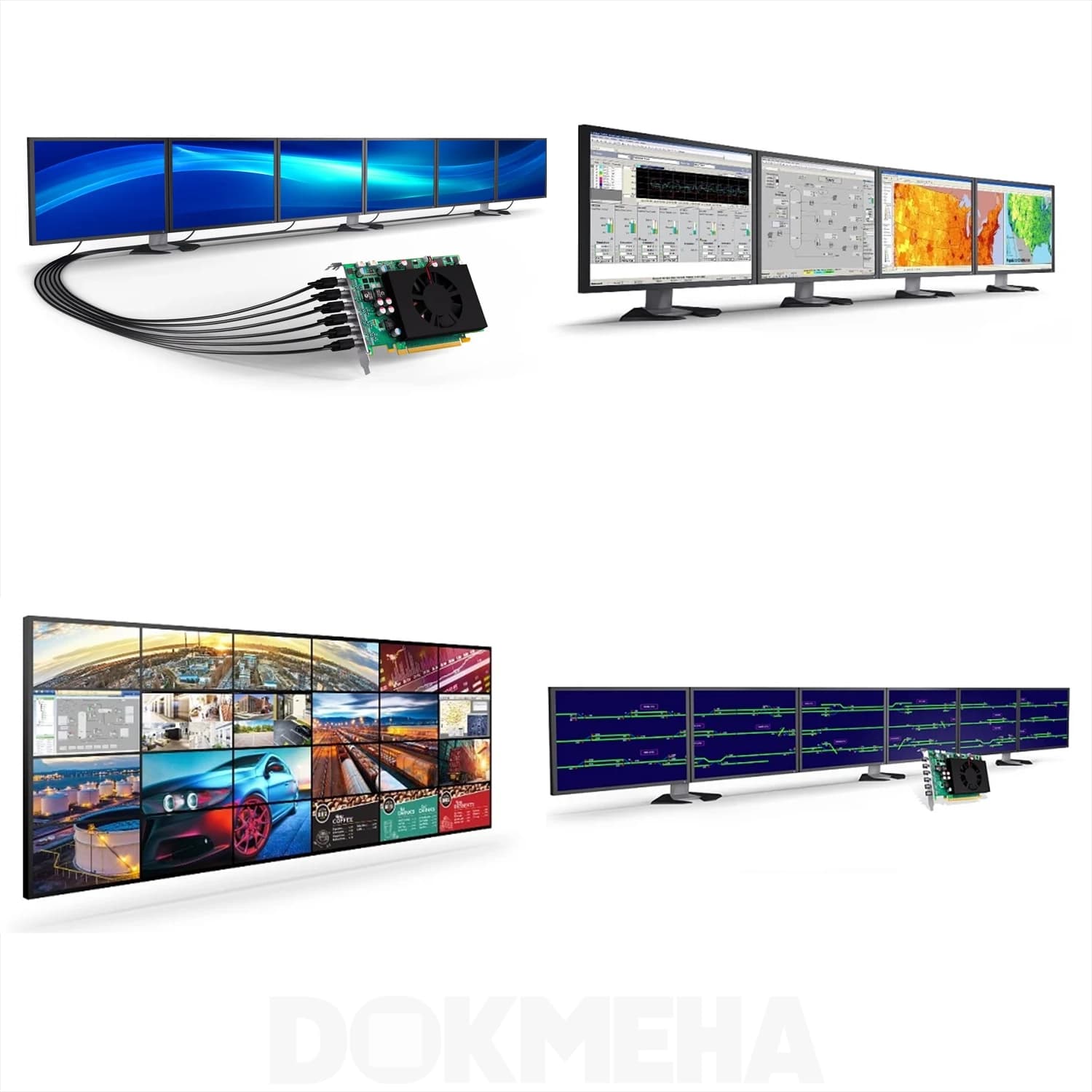 کارت گرافیگ ویدئو وال Matrox C680-E4GBF — تصویر ۸