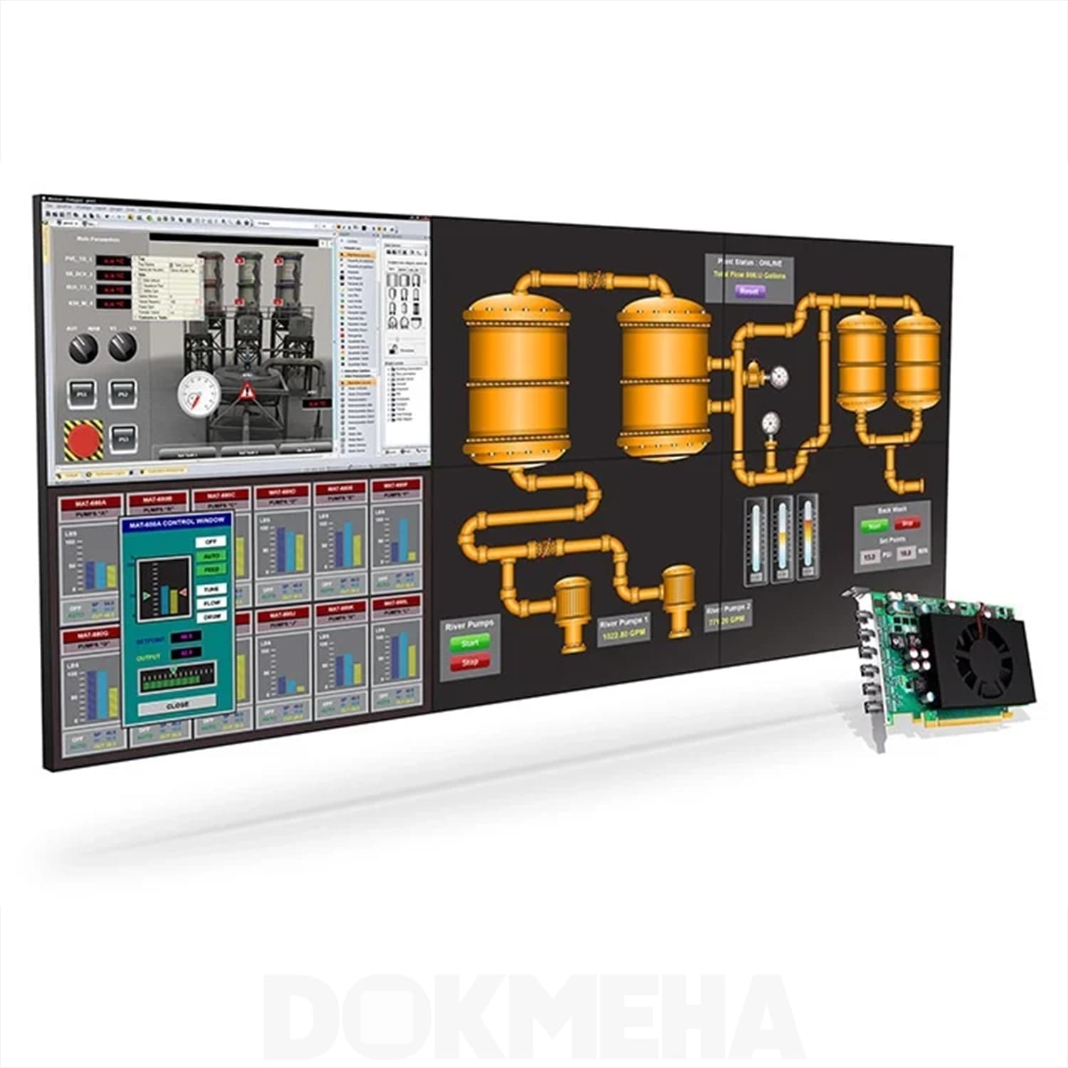 کارت گرافیگ ویدئو وال Matrox C680-E4GBF — تصویر ۷