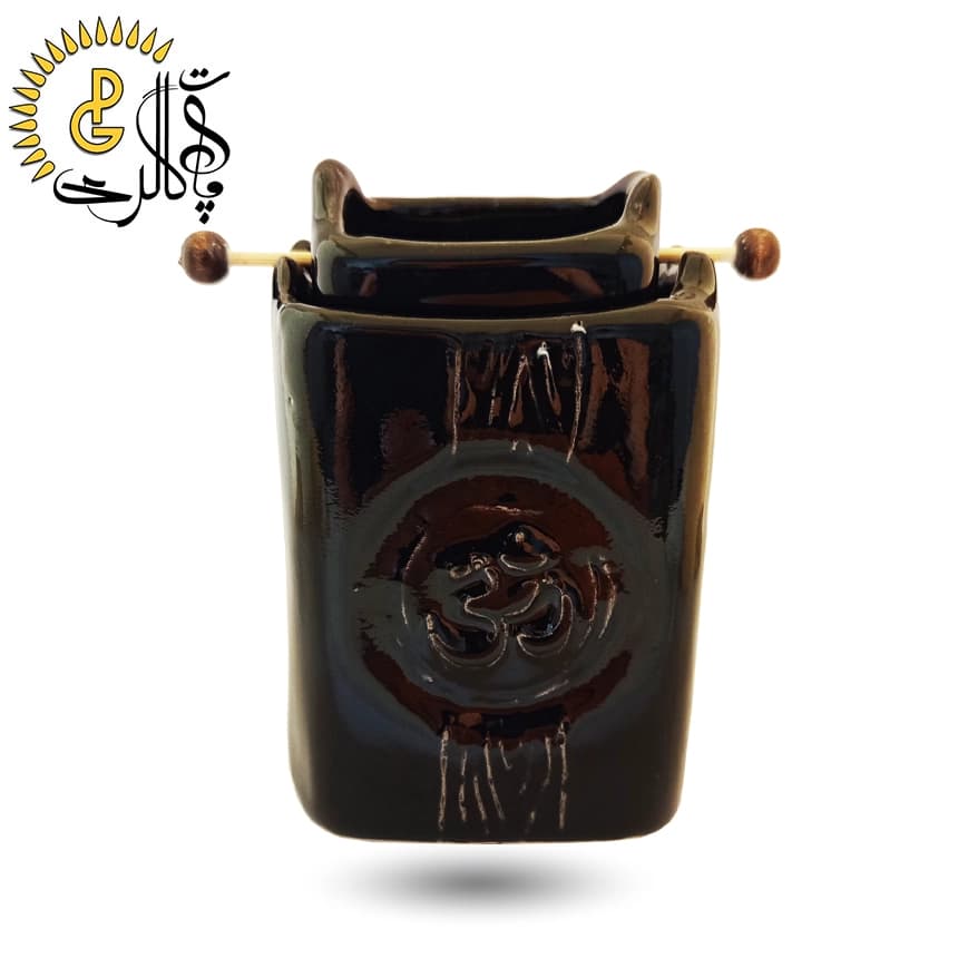 اسانس سوز سرامیکی سطلدار مشکی کد 5562