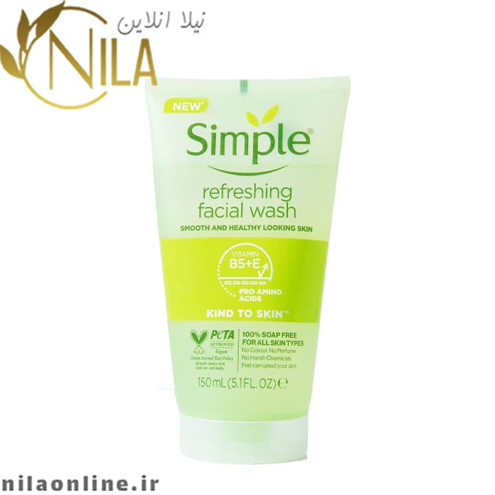 ژل شستشو رفرشینگ سیمپل simple حجم 150 میلی لیتر