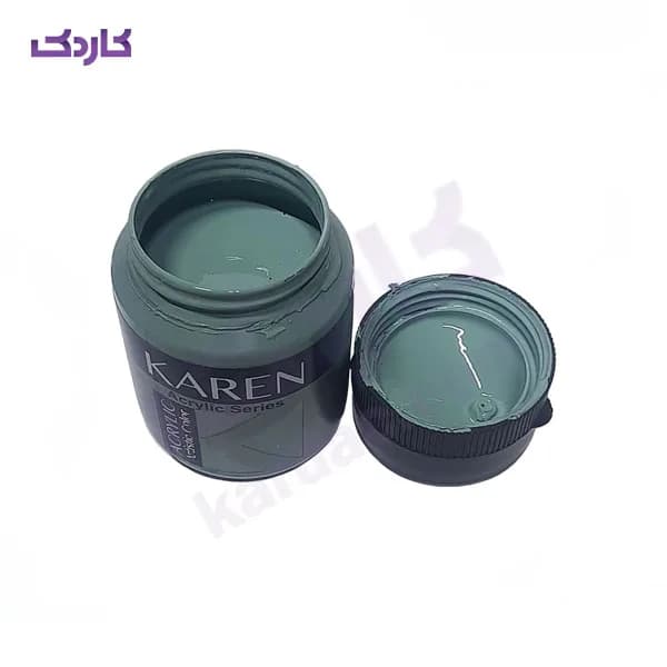 رنگ اکریلیک کهنه کاری سبز کارن حجم 300 میلی لیتر — تصویر ۳