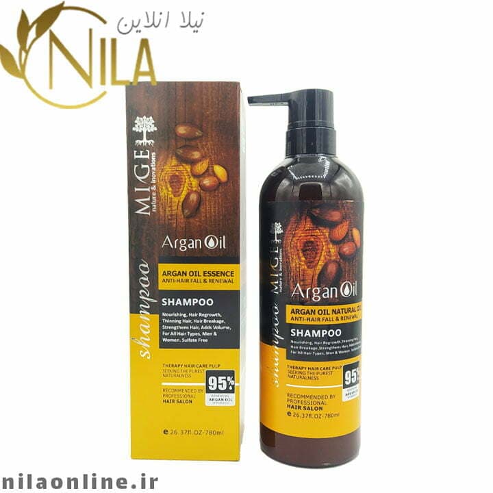 شامپو آرگان میگ MIGE | فاقد سولفات | 780 میلی لیتر