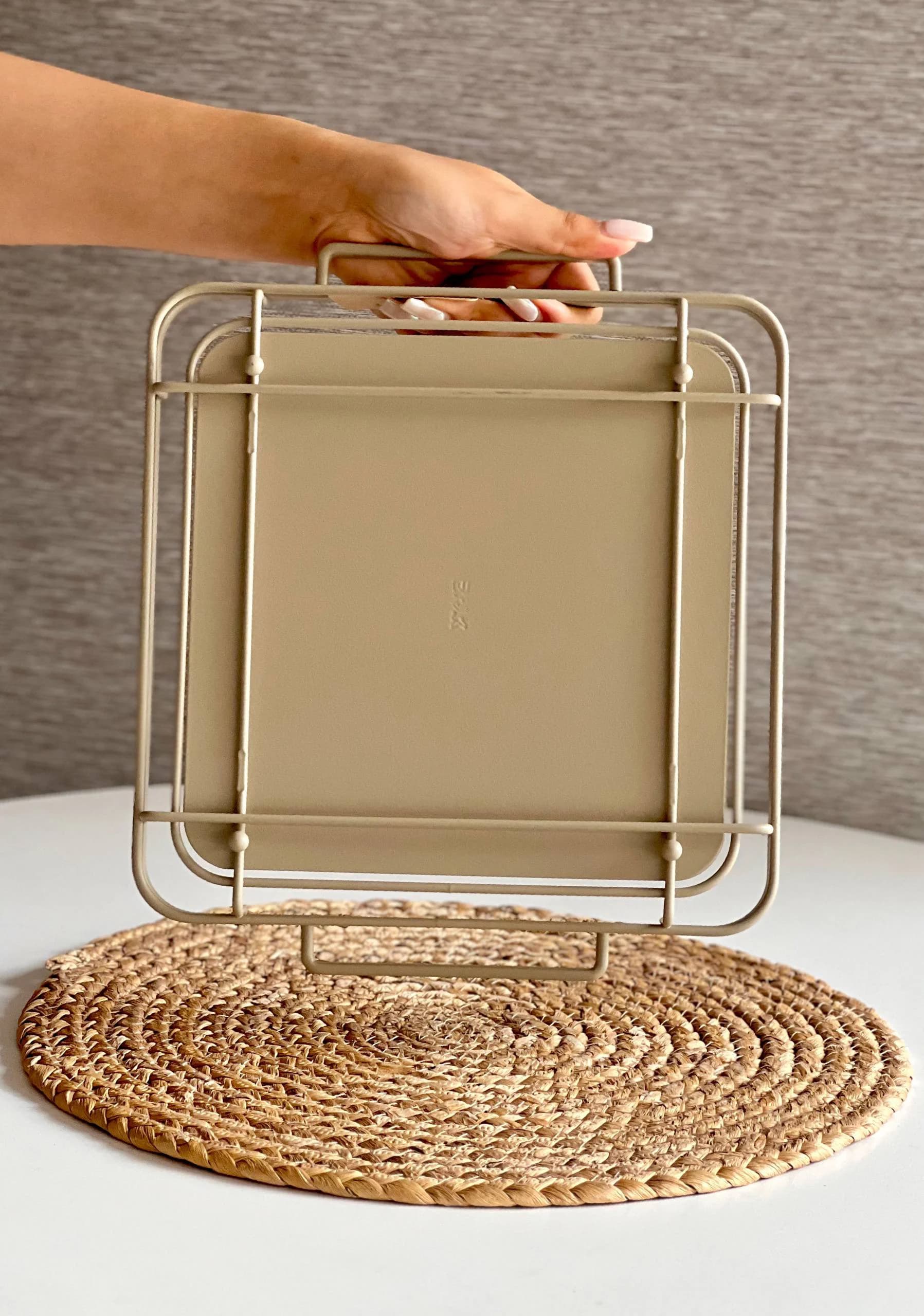 سینی و دیس مربع سایز بزرگ برند بی وی کی BVK مدل آیریس — تصویر ۴