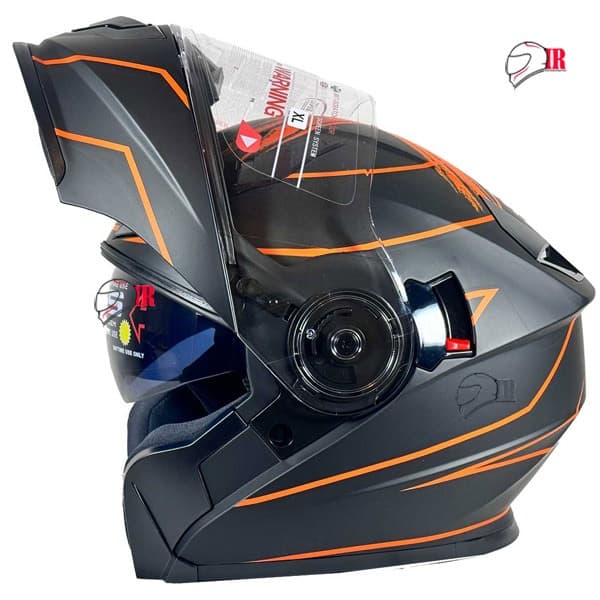 کلاه کاسکت فک متحرک ردلاین مدل ۹۳۹ NSN23 BLK-ORANGE — تصویر ۲