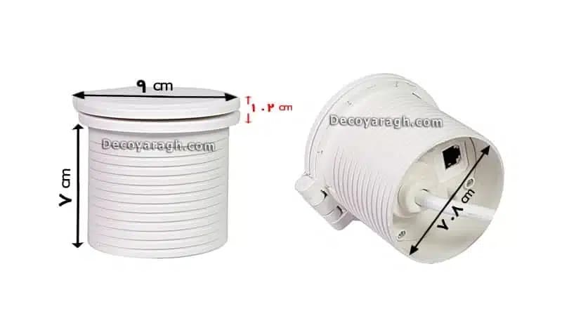 پریز توکار کابینت ملونی اسمارت سفید 10032