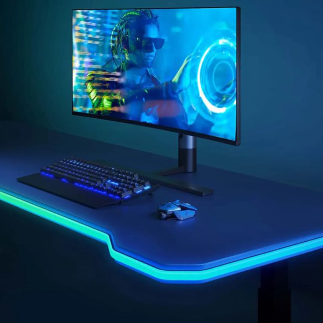 سینککیت مانیتور | ریسه نئون فلکسی هوشمند RGB دور میز گیمینگ فوتونیکس مدل PX-PSNL-01 با قابلیت سینک با تصویر مانیتور (PC-Sync) — تصویر ۳