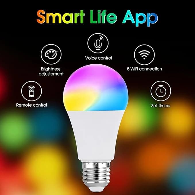 لامپ RGB هوشمند فوتونیکس مدل PX-CLE-03 با تکنولوژی Tuya و توان 9 وات — تصویر ۳
