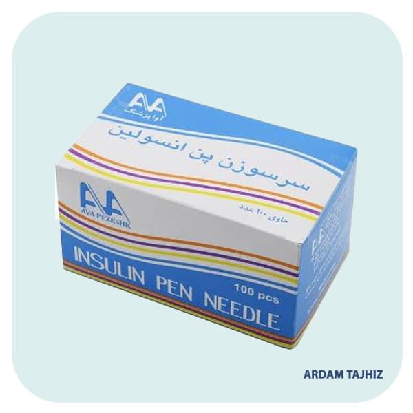 سوزن قلم انسولین آوا 6 میلی متر بسته 100 عددی G32