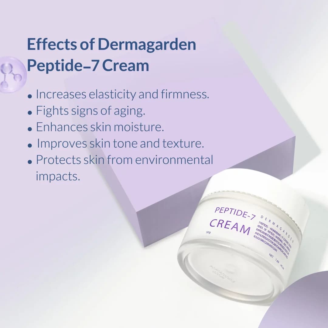 کرم قوام دهنده پوست Peptide-7 درماگاردن وزن 60 گرم — تصویر ۳