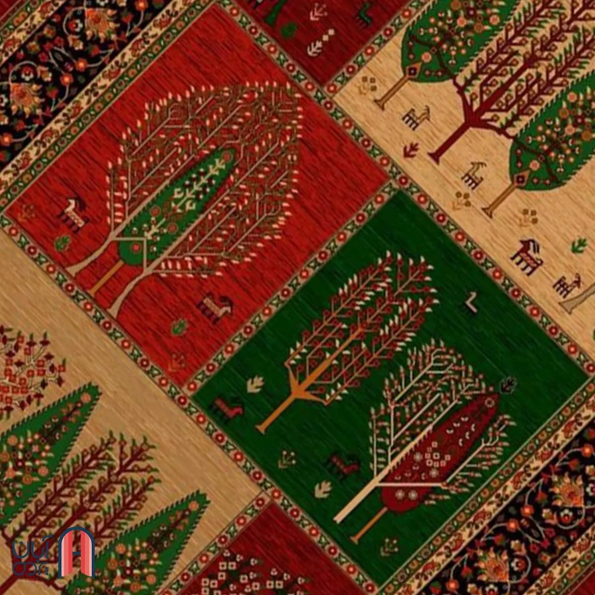 فرش کلکسیون بوستان کد فرش 534-R، لاکی چهارمتری — تصویر ۲
