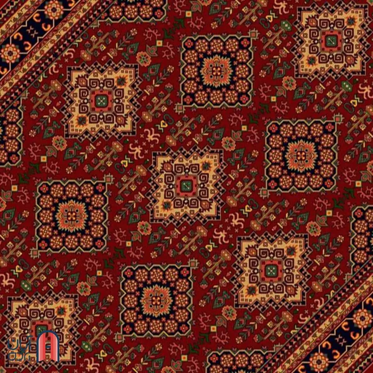 فرش کلکسیون بوستان کد فرش 532-R، لاکی چهارمتری — تصویر ۳