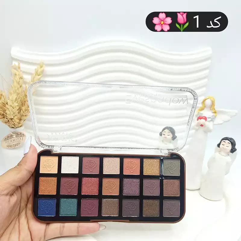 سایه چشم فانتزی 21 رنگ | حجم 21 گرم ترکیب مات، براق و شاین — تصویر ۳
