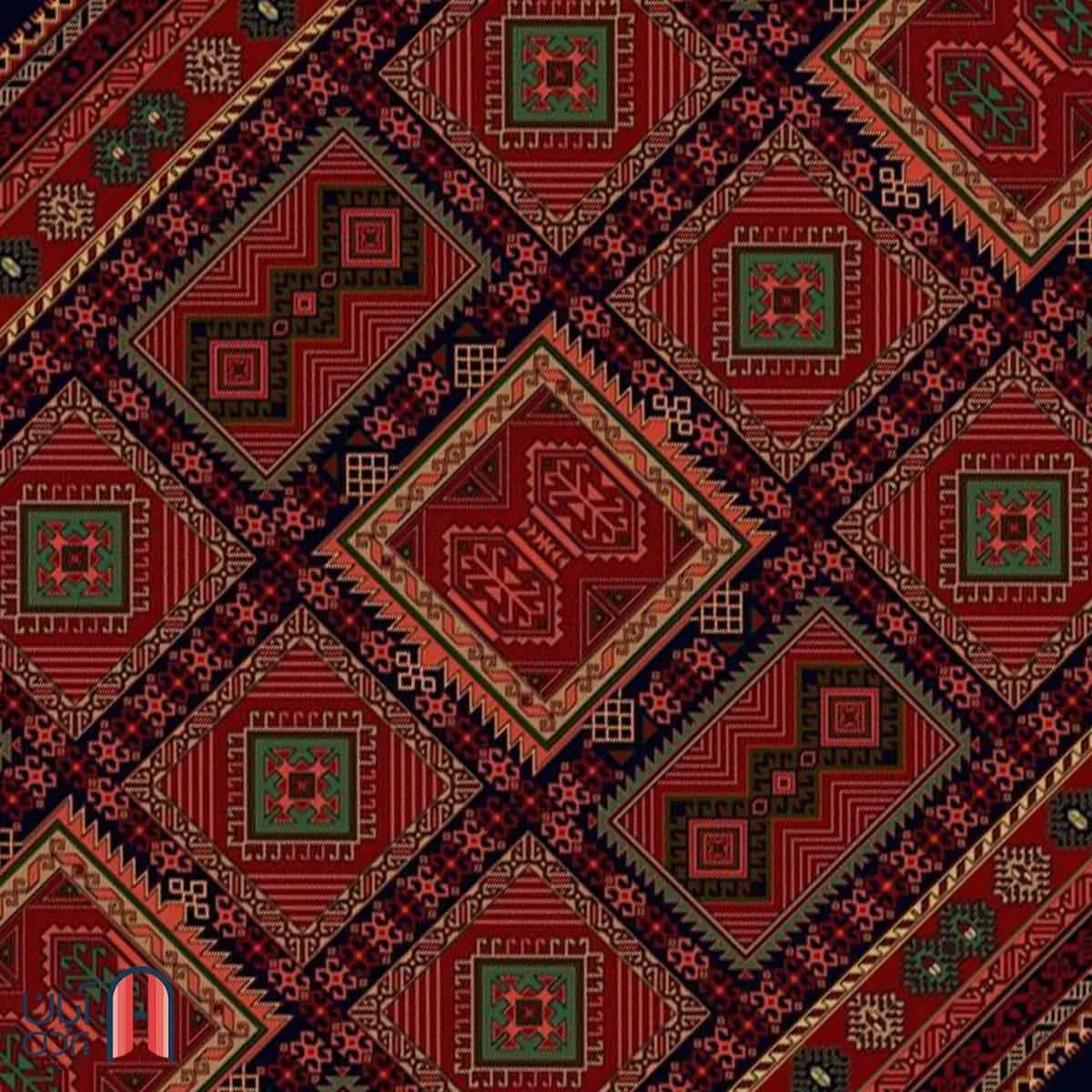 فرش کلکسیون بوستان کد فرش 522-N، سرمه ای چهارمتری — تصویر ۲