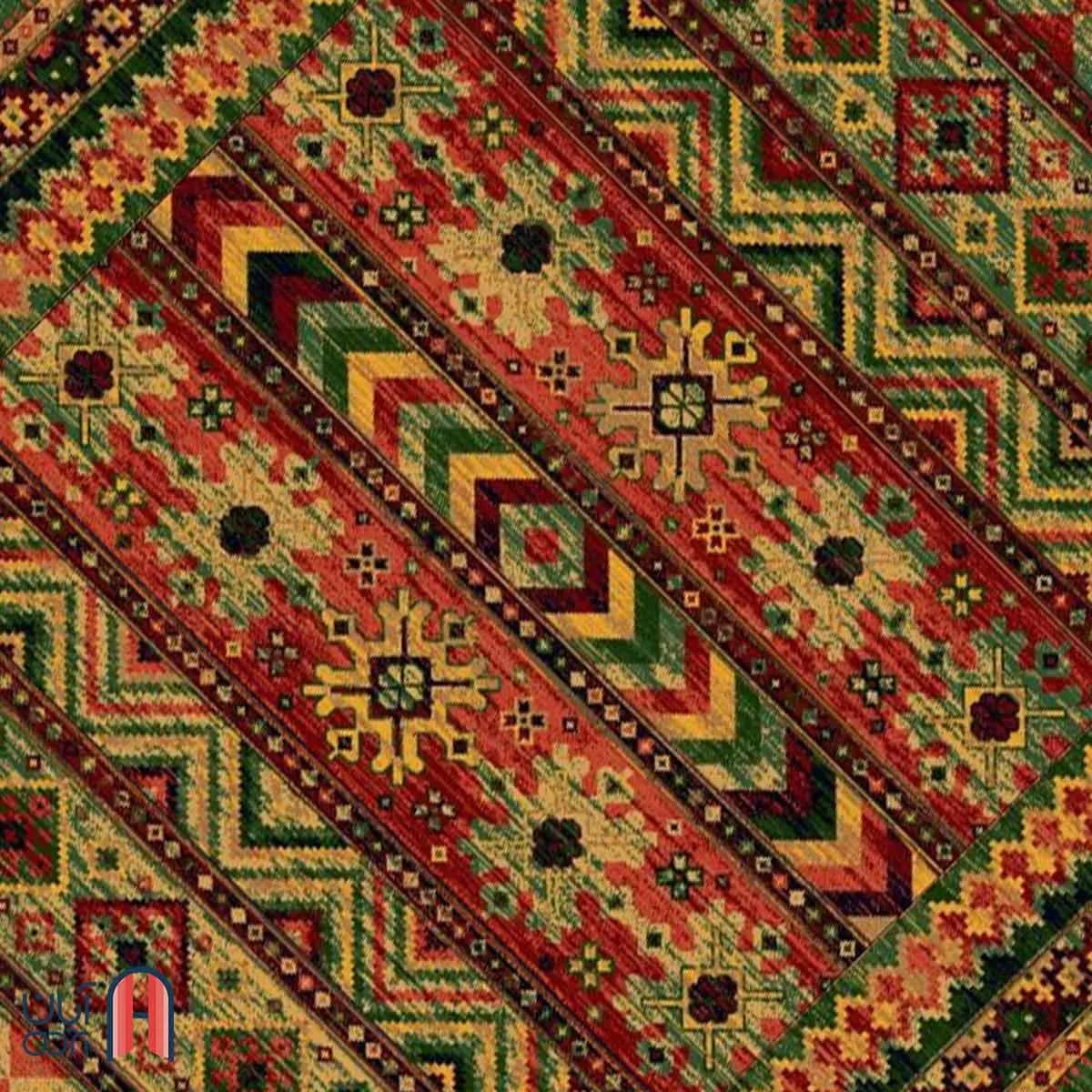 فرش کلکسیون بوستان کد فرش 519-G، سبز چهارمتری — تصویر ۲