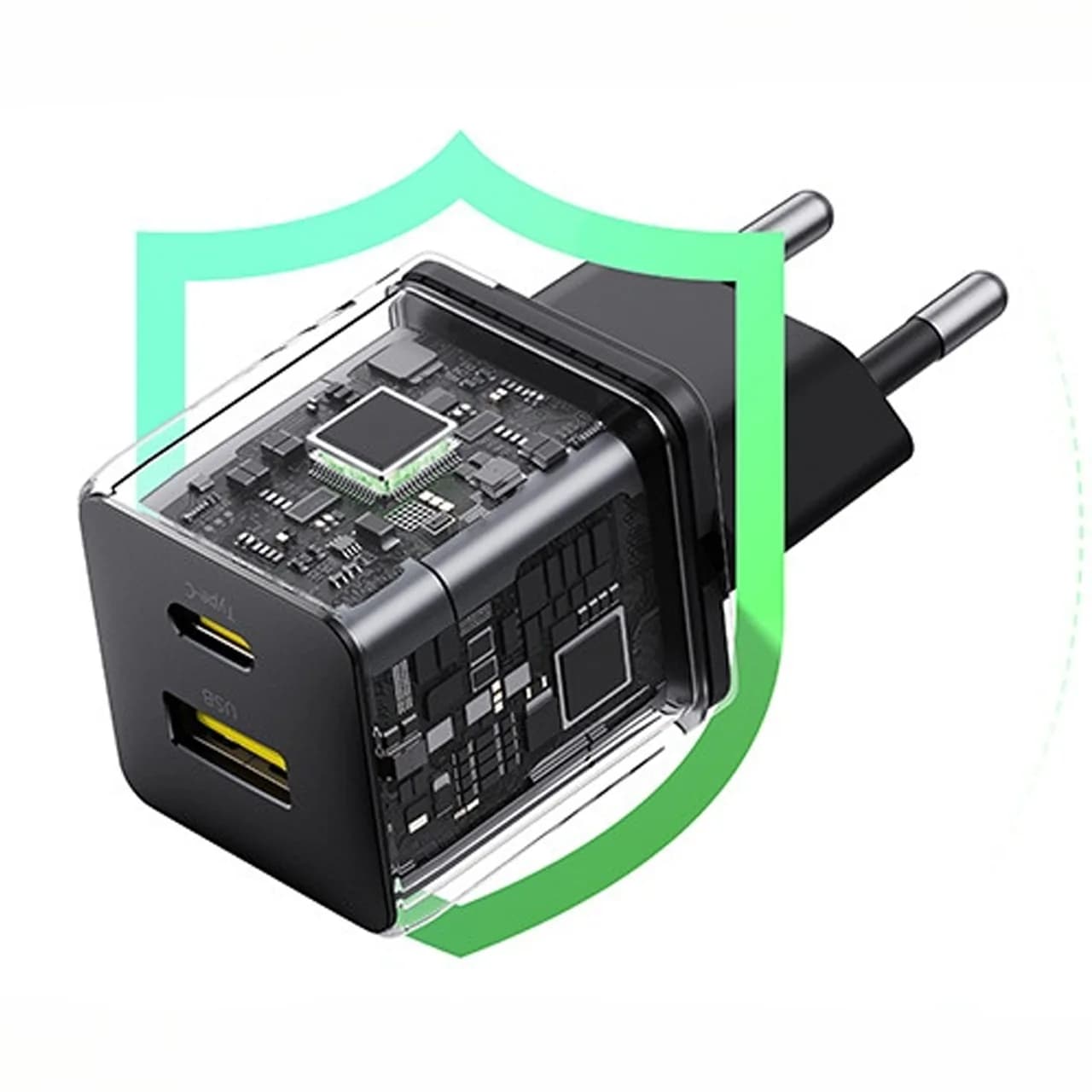 شارژر دیواری بیسوس مدل CCZC30UE با توان خروجی 30 وات و قابلیت شارژ سریع — تصویر ۶