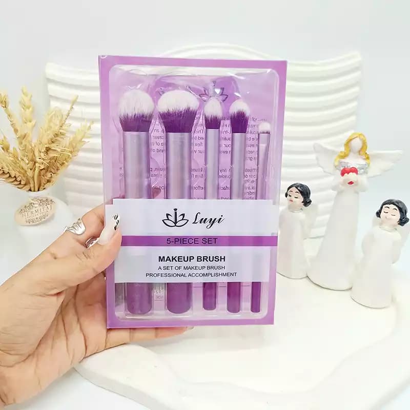 براش آرایشی حرفه ای luyi بسته 5 عددی